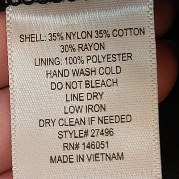 Monteau Womens Blouse Top Medium Black Floral Lace Crochet Short Sleeve Casual - Picture 6 of 12